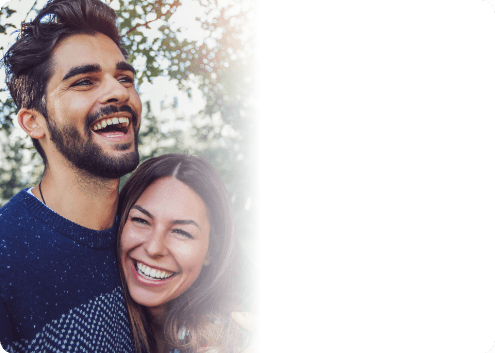 smiling couple